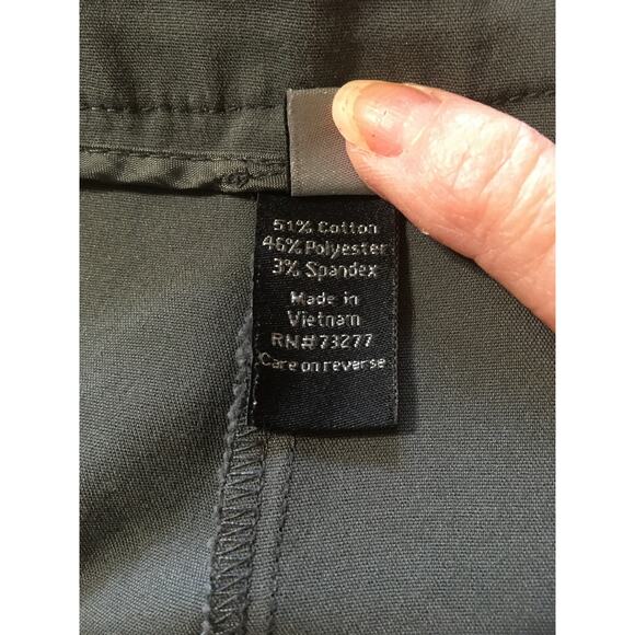 APT. 9 The Tory Capri Size 14 P Women’s Gray Faux Pockets Hook & Zipper Close - Picture 6 of 8